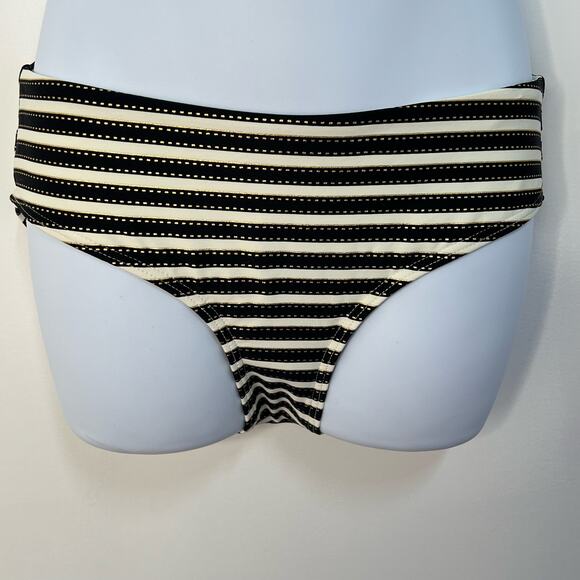 Nip Tuck Swim Womens Size 6 Bikini Swimwear Bottoms Black White Stripe NWT - Picture 9 of 9